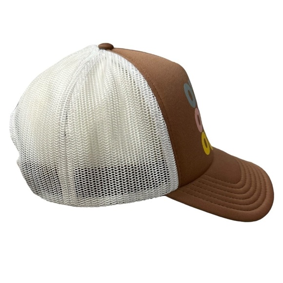 Vintage O’Neill Trucker Hat Brown Beach California Retro Logo Spell Out Surf main image 8